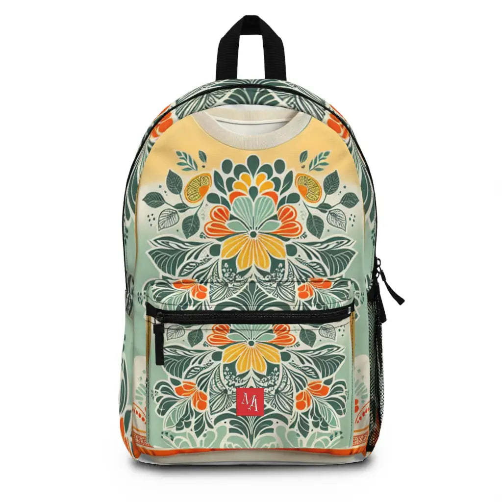 Botanical Patterns in Pastel Hues Sweatshirt - Backpack