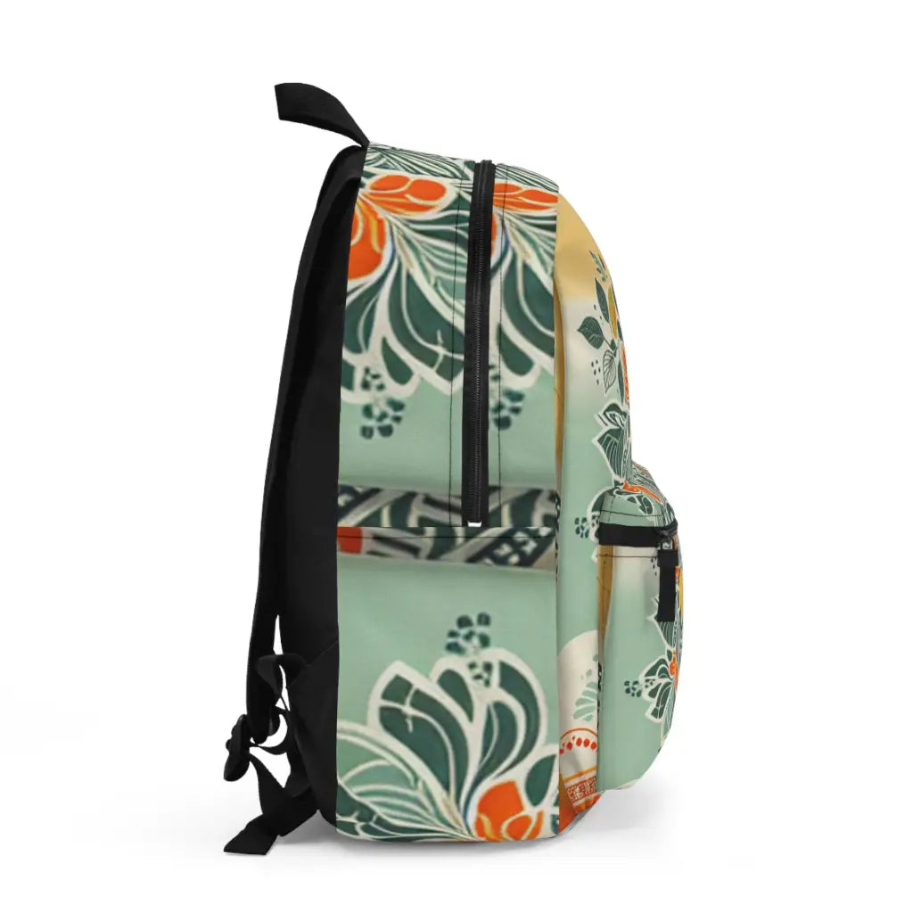 Botanical Patterns in Pastel Hues Sweatshirt - Backpack