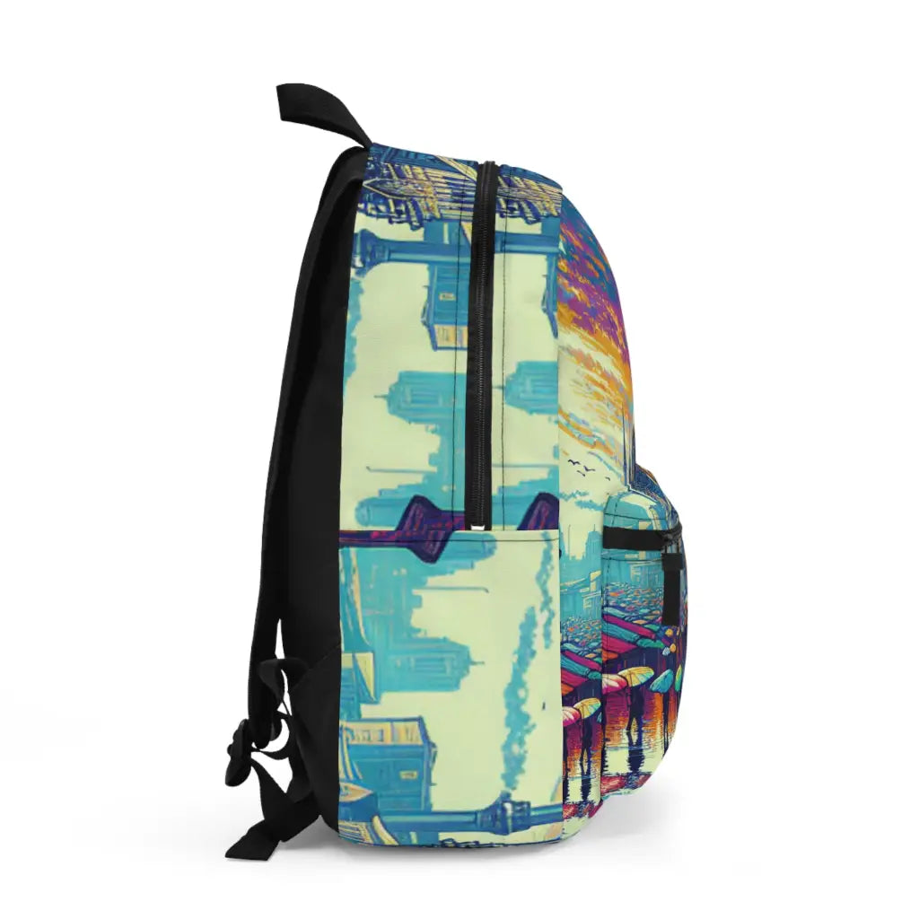 Bustling Rainy Parade Backpack One size Bags