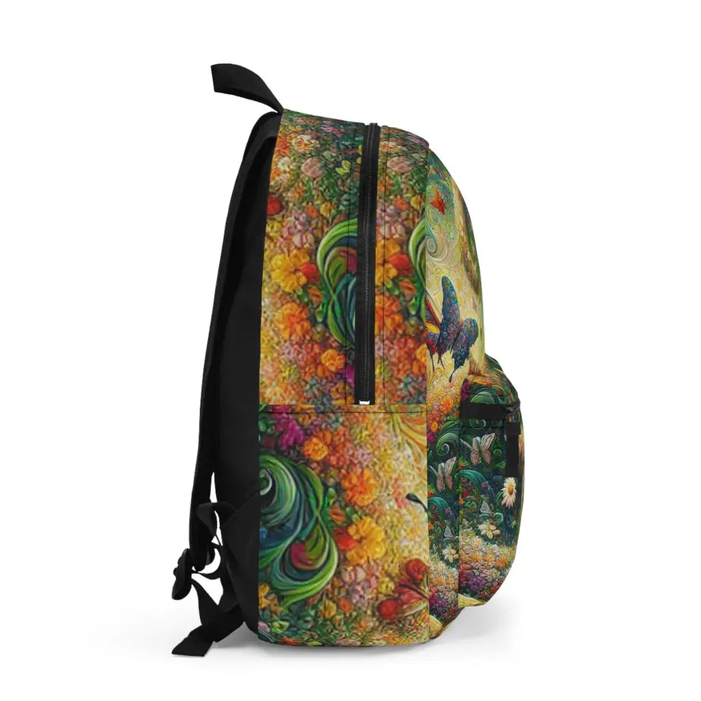 Butterfly Sanctuary in Blooming Meadow Backpack One size