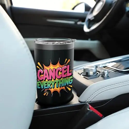 Cancel Everything – Comic Explosion Design Stainless Steel