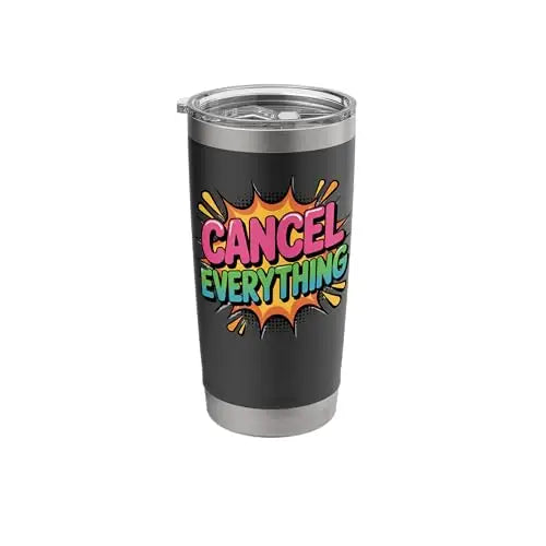 Cancel Everything – Comic Explosion Design Stainless Steel