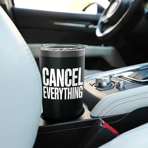 Cancel Everything – Minimal Bold Design Stainless Steel
