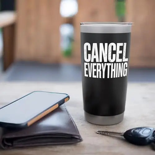Cancel Everything – Minimal Bold Design Stainless Steel
