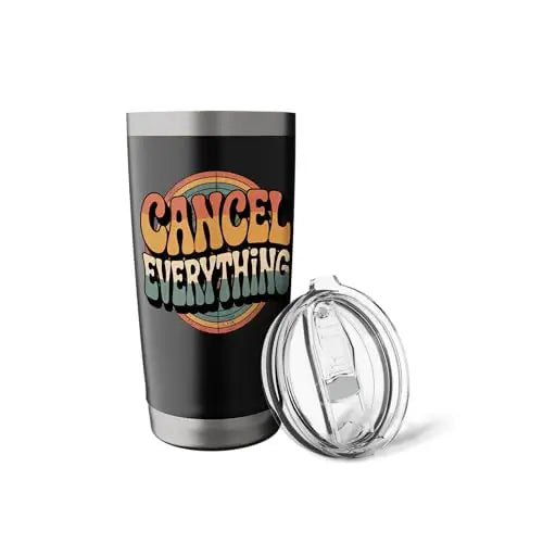 Cancel Everything – Retro Wave Design Stainless Steel