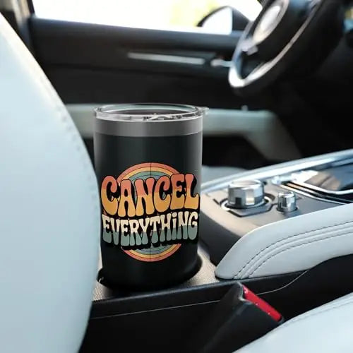 Cancel Everything – Retro Wave Design Stainless Steel