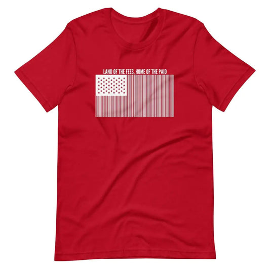 Capitalization of Democracy Unisex t-shirt - Red / S