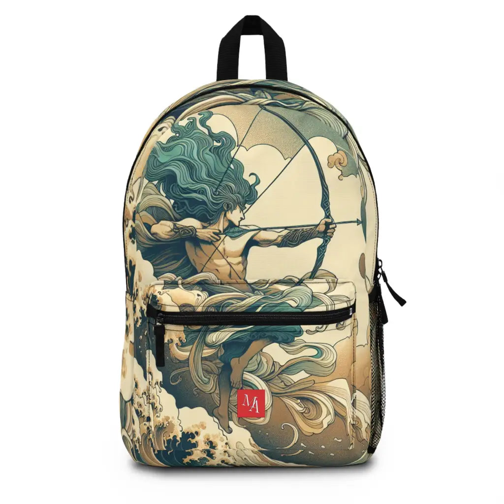 Celestial Archer in Ocean Waves Backpack One size Bags