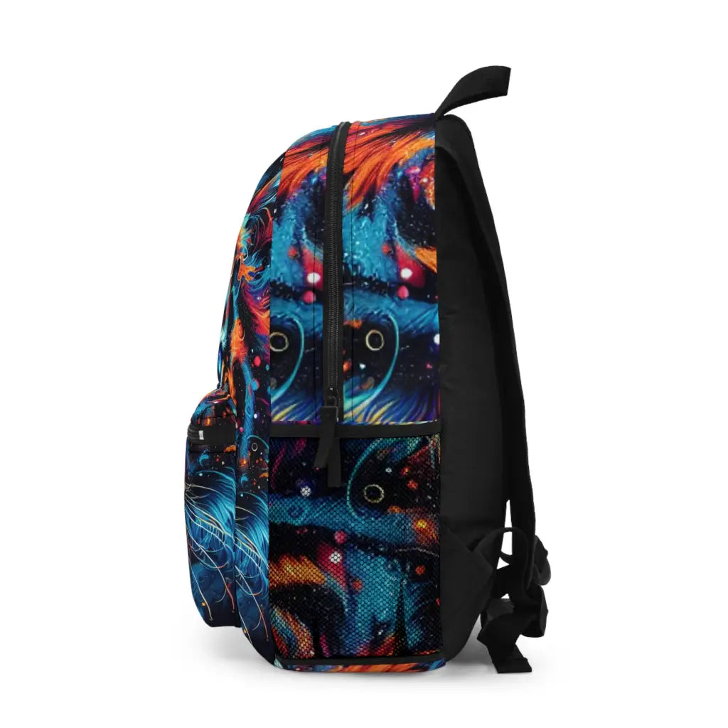Celestial Feline Portrait Backpack One size Bags