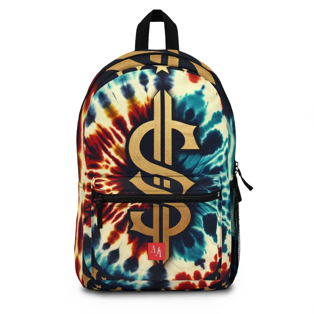 Celestial Rhythms and Financial Symbols - Backpack