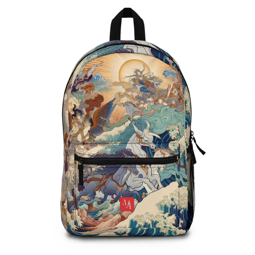 Celestial Riders in a Mythical Storm Backpack One size Bags