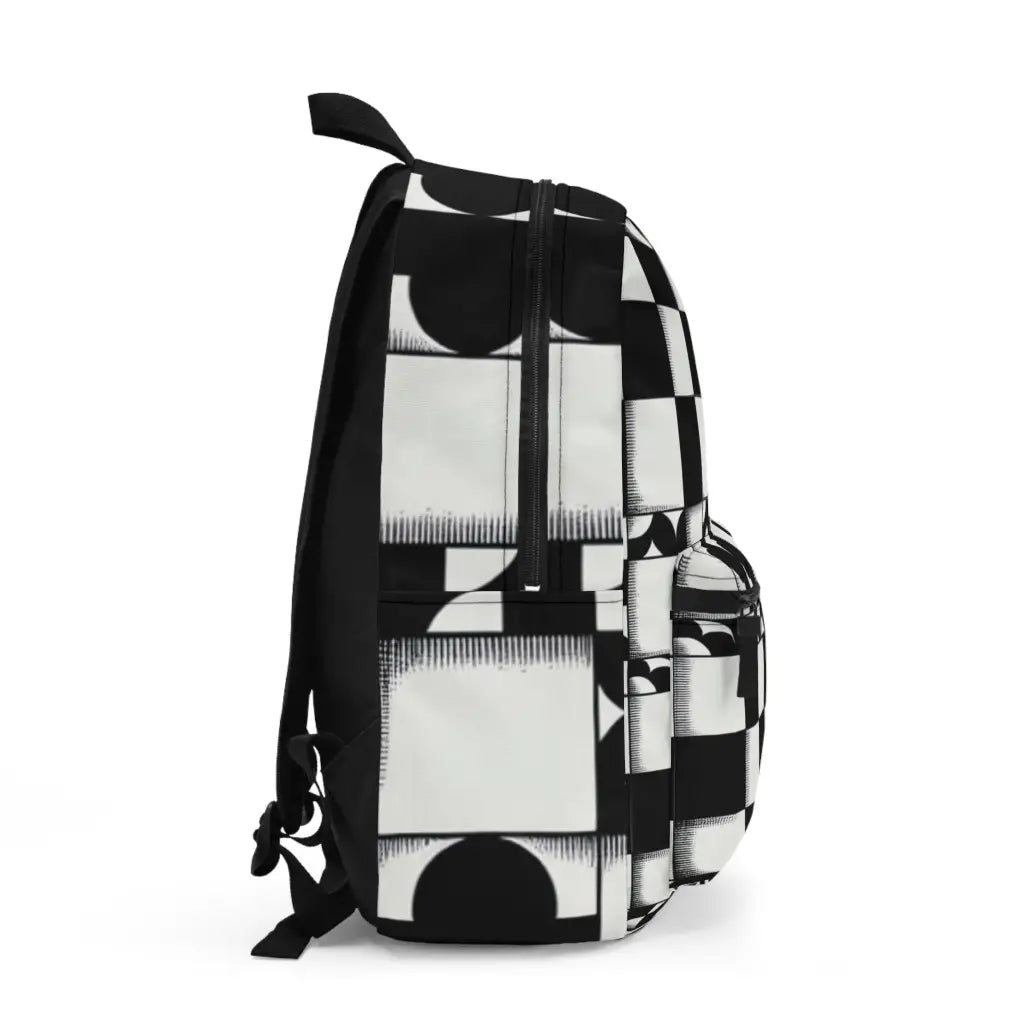 Checkered Pattern Puzzle Backpack One size Bags