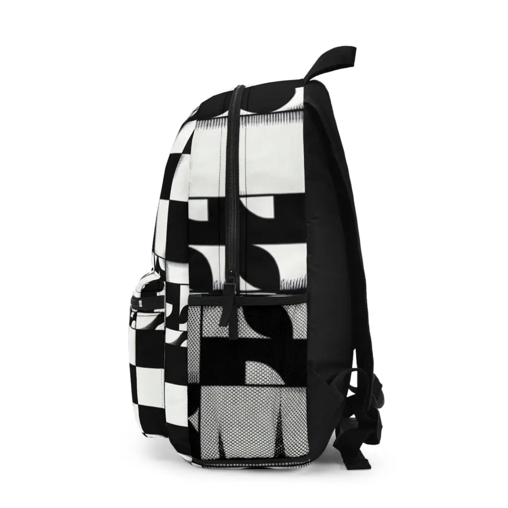 Checkered Pattern Puzzle Backpack One size Bags