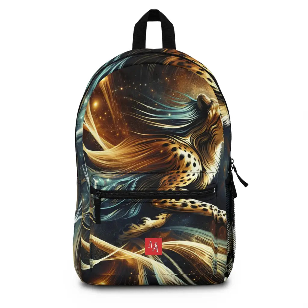 Cheetah’s Cosmic Pursuit Backpack One size Bags