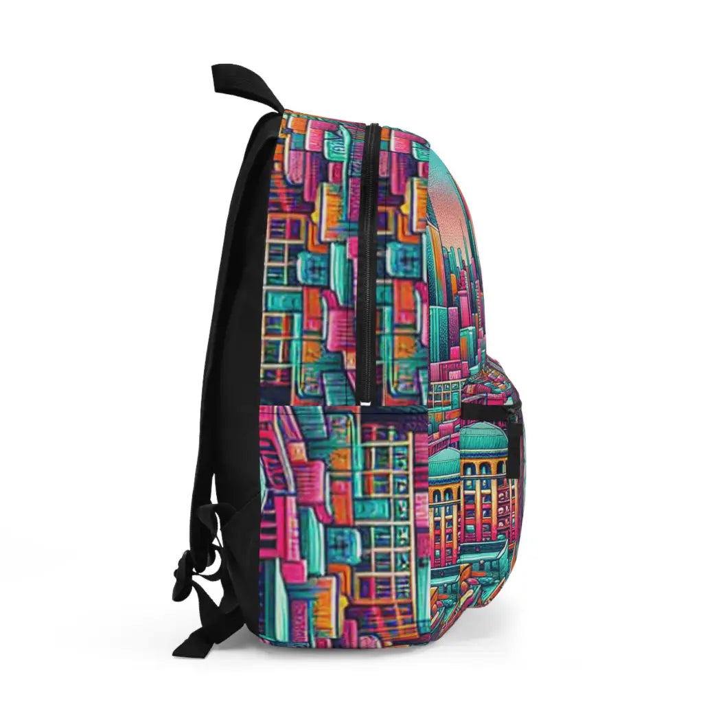 Chromatic Cityscape Odyssey Backpack One size Bags