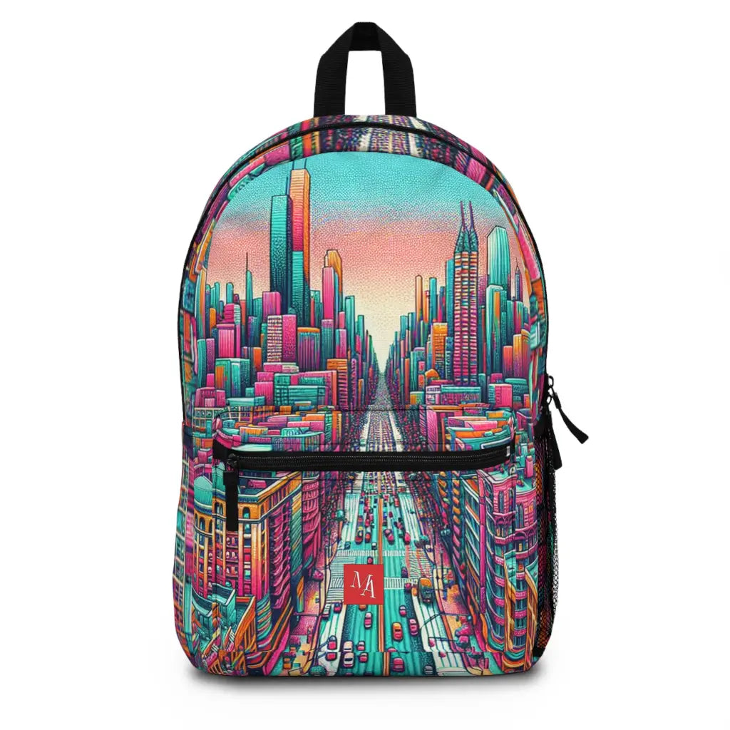 Chromatic Cityscape Odyssey Backpack One size Bags