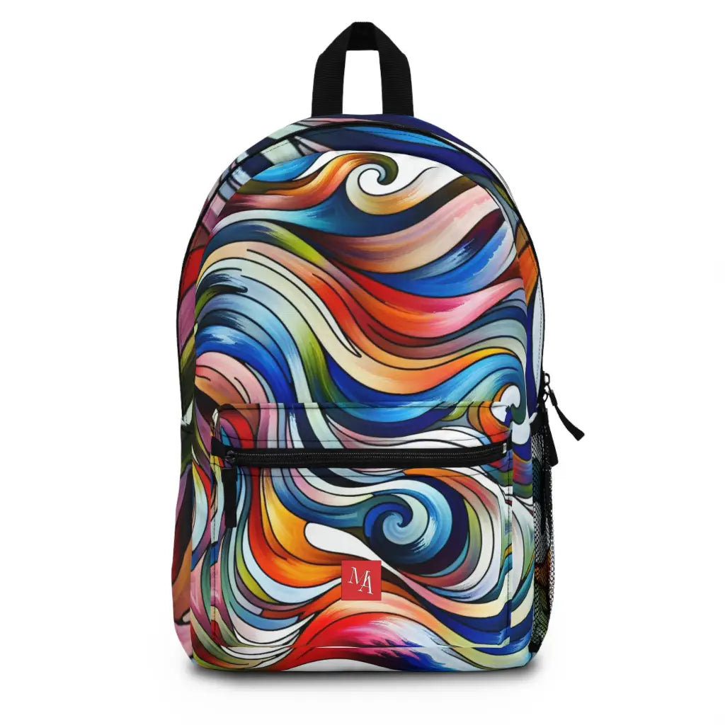 Chromatic Ripples Backpack One size Bags