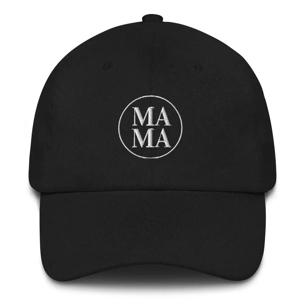 Circle Mama Dad Hat - Black