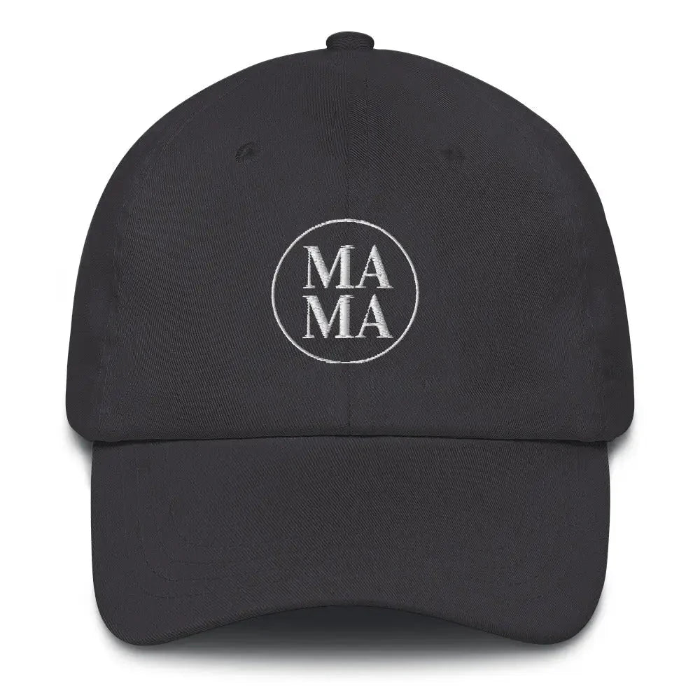 Circle Mama Dad Hat - Dark Grey