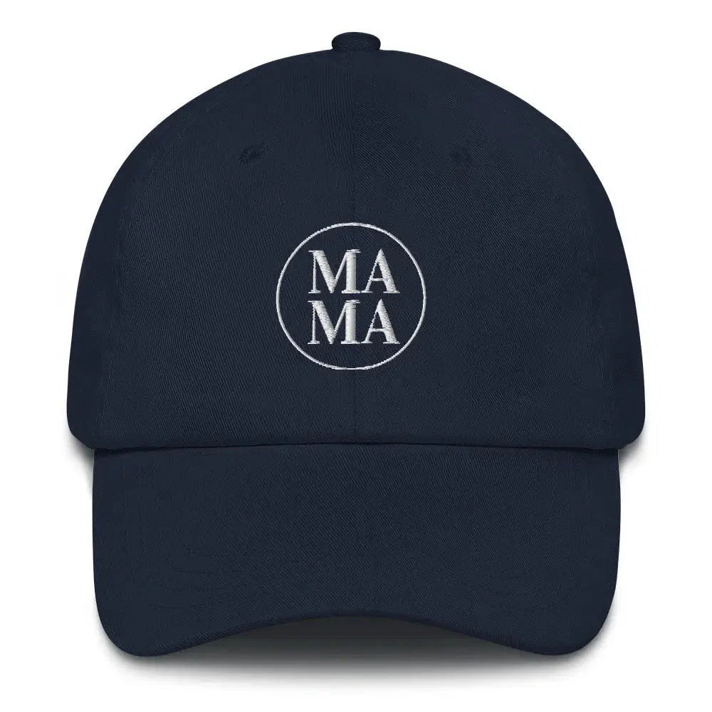 Circle Mama Dad Hat - Navy