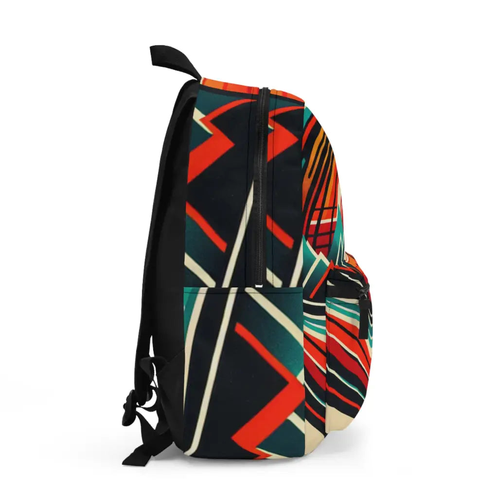 Circle of Mountains and Waves Backpack One size Bags