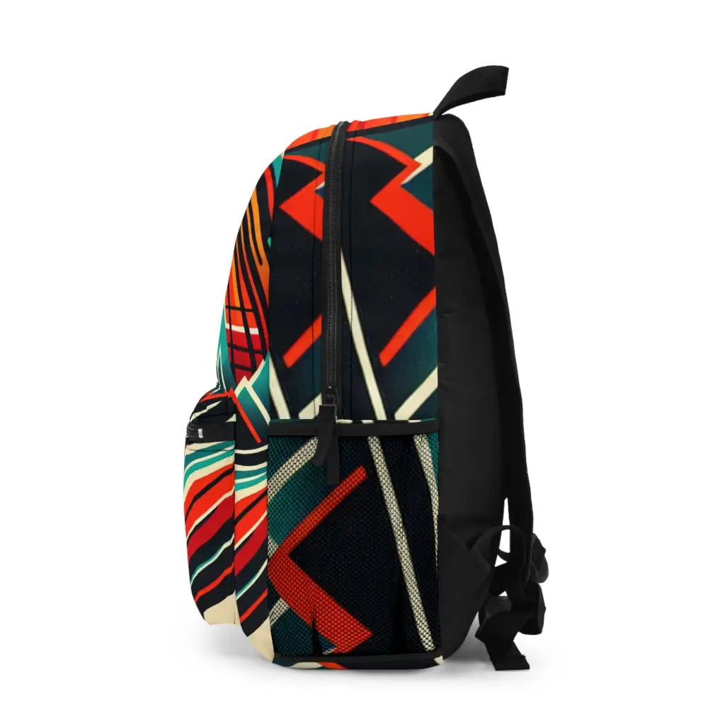 Circle of Mountains and Waves Backpack One size Bags