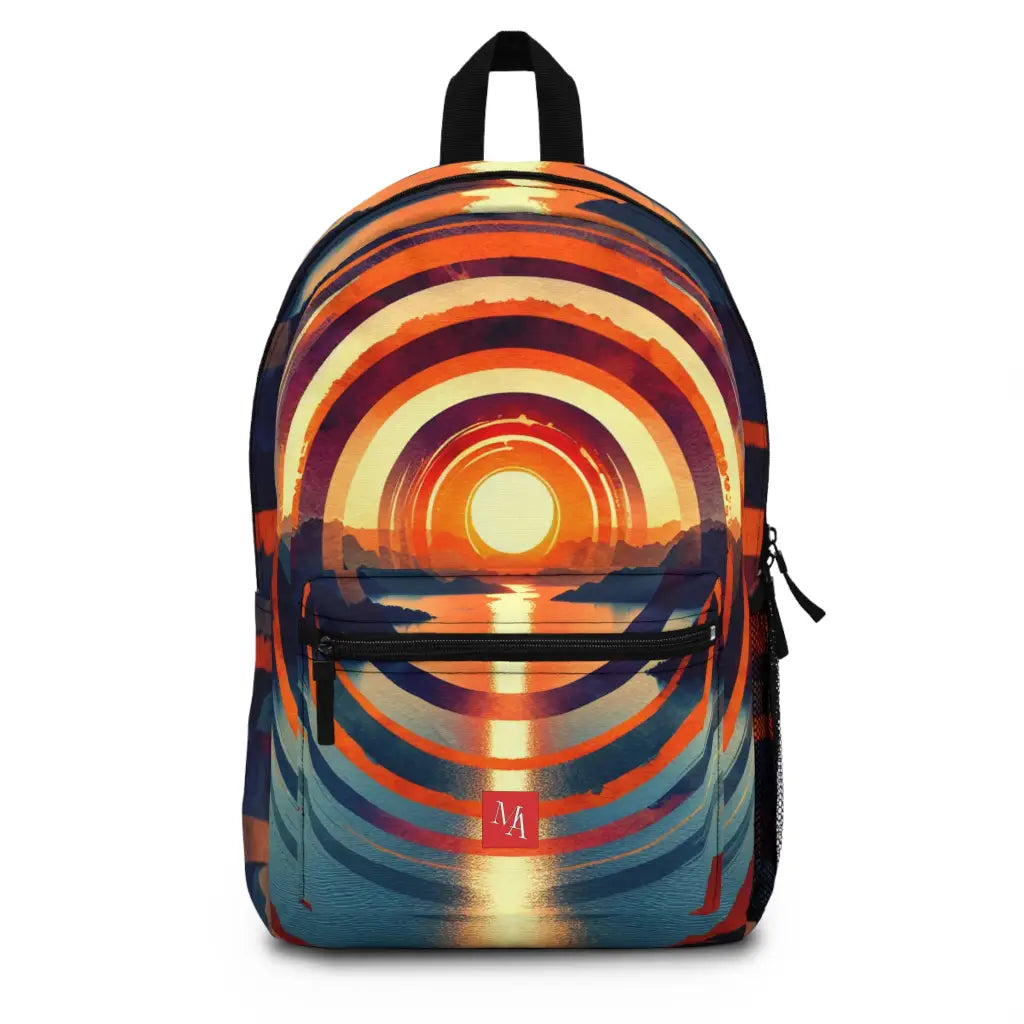 Circular Convergence at Dawn Backpack One size Bags