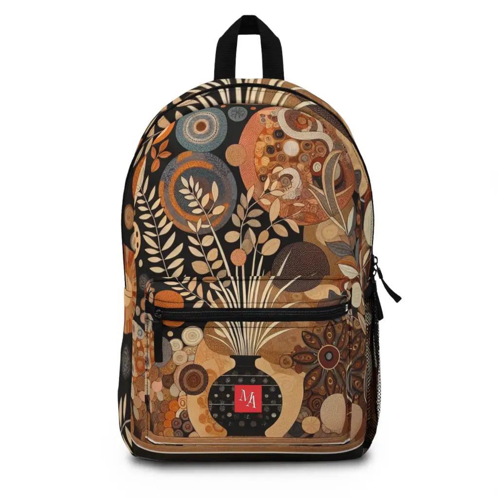 Circular Harmony in Earth Tones Backpack One size Bags