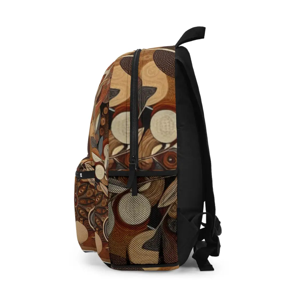 Circular Harmony in Earth Tones Backpack One size Bags