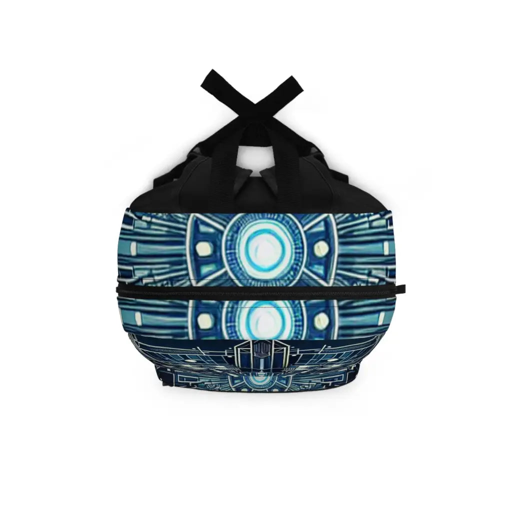 Circular Mechanism Blueprint Backpack One size Bags