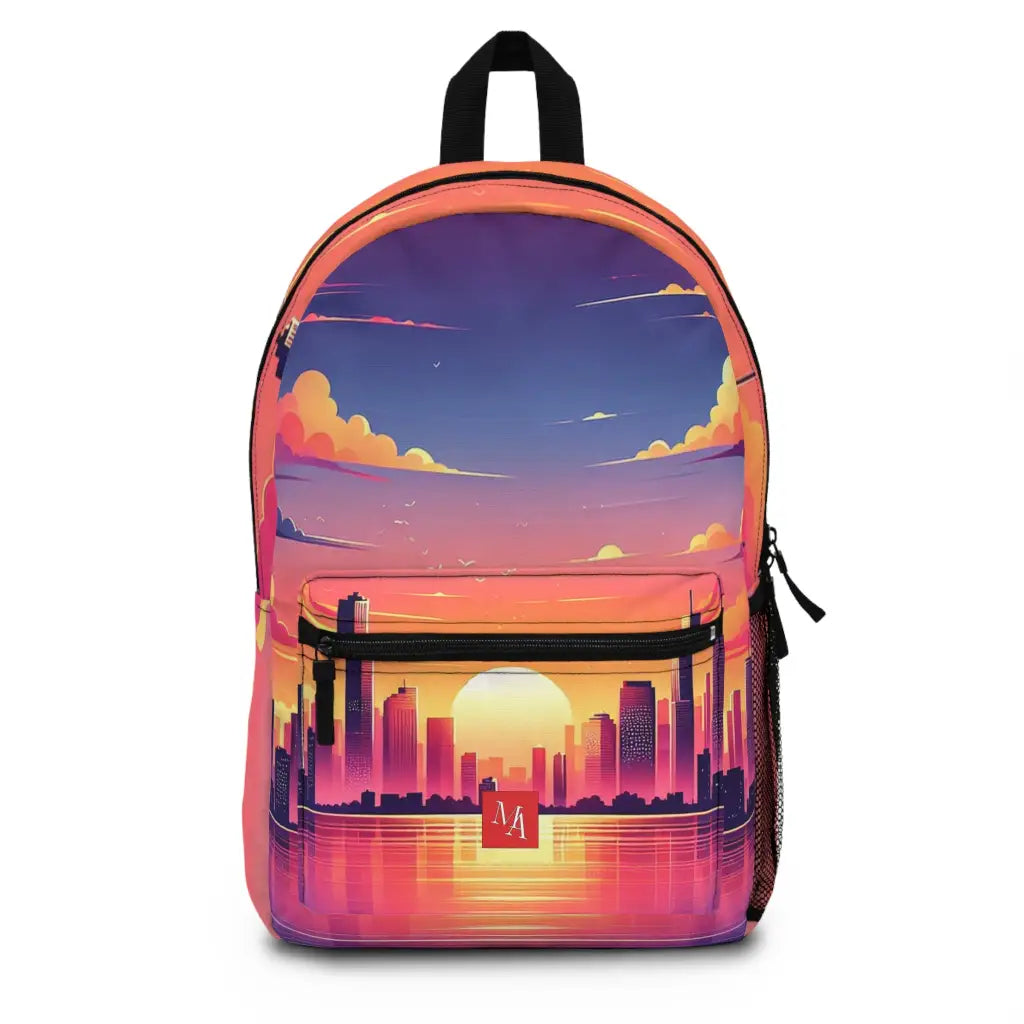 Cityscape at Dusk Backpack One size Bags