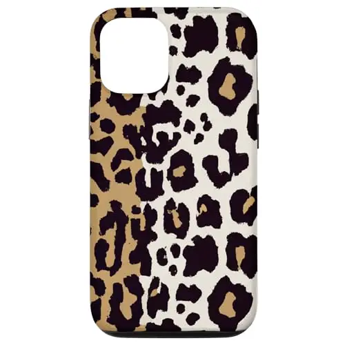 Classic Chic: Leopard Print in Black and Off White Case