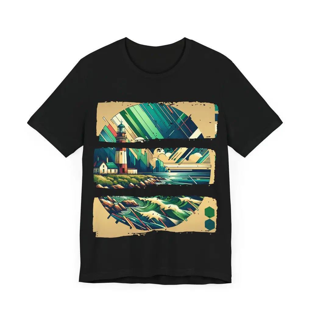 Coastal Beacon at Daybreak - Jersey Short Sleeve Tee