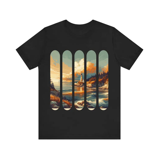 Coastal Beacon at Days End - Jersey Short Sleeve Tee