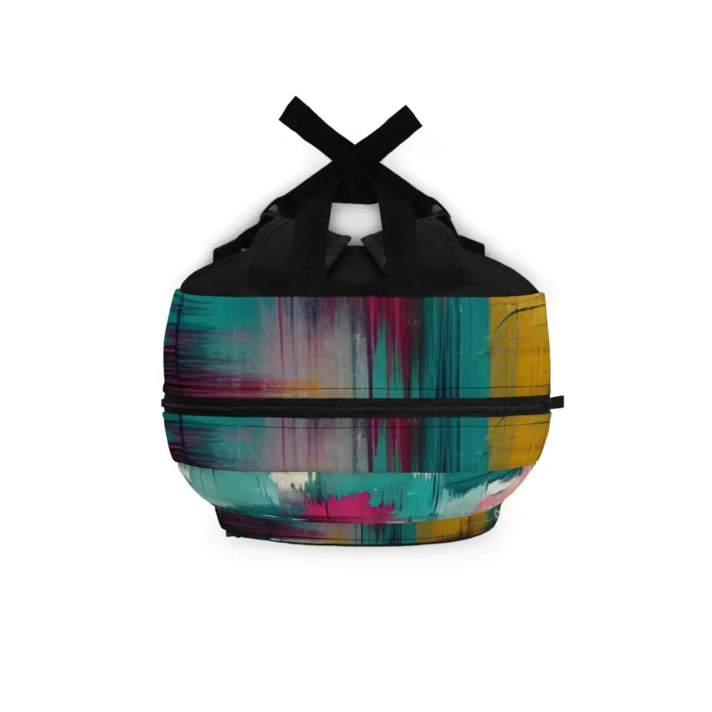 Colorful Abstract Canvas Backpack One size Bags