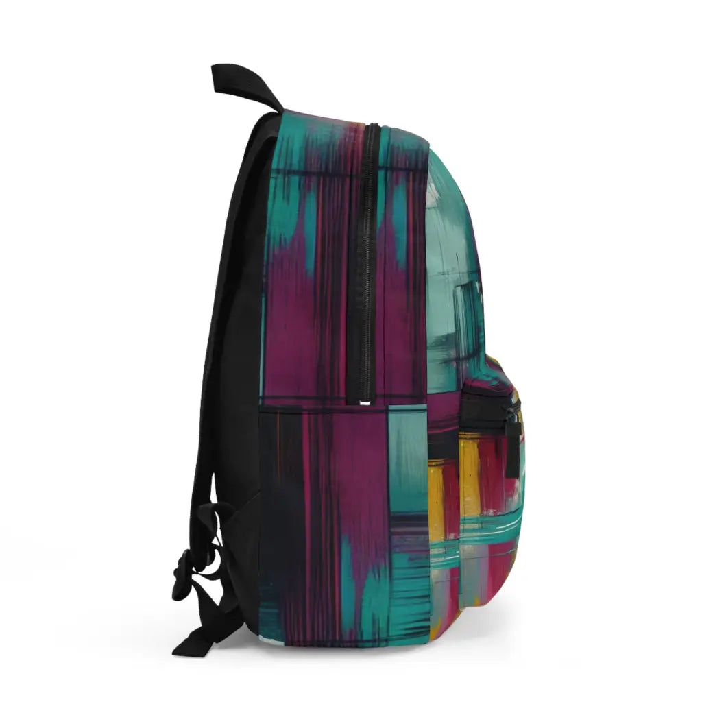 Colorful Abstract Canvas Backpack One size Bags