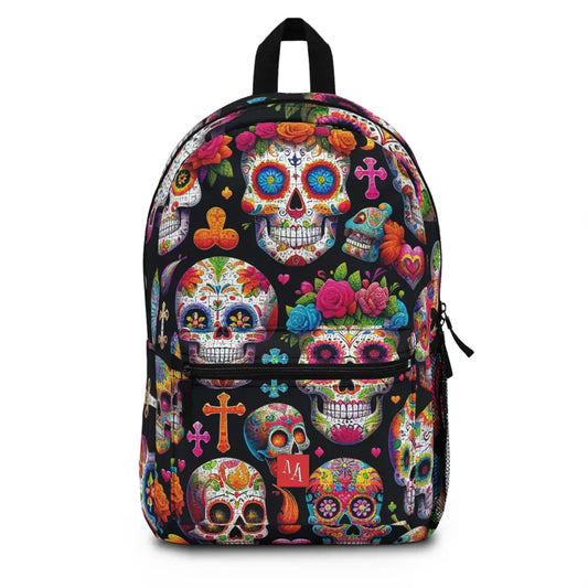 Colorful Calaveras Jigsaw Puzzle Backpack One size Bags