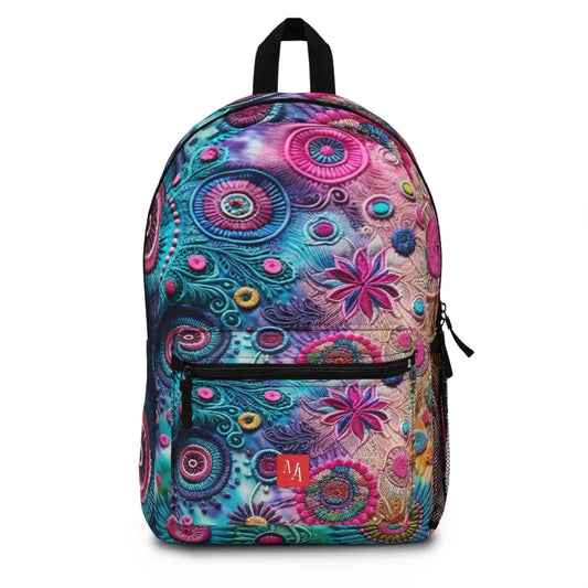 Colorful Embroidery Medley Backpack One size Bags
