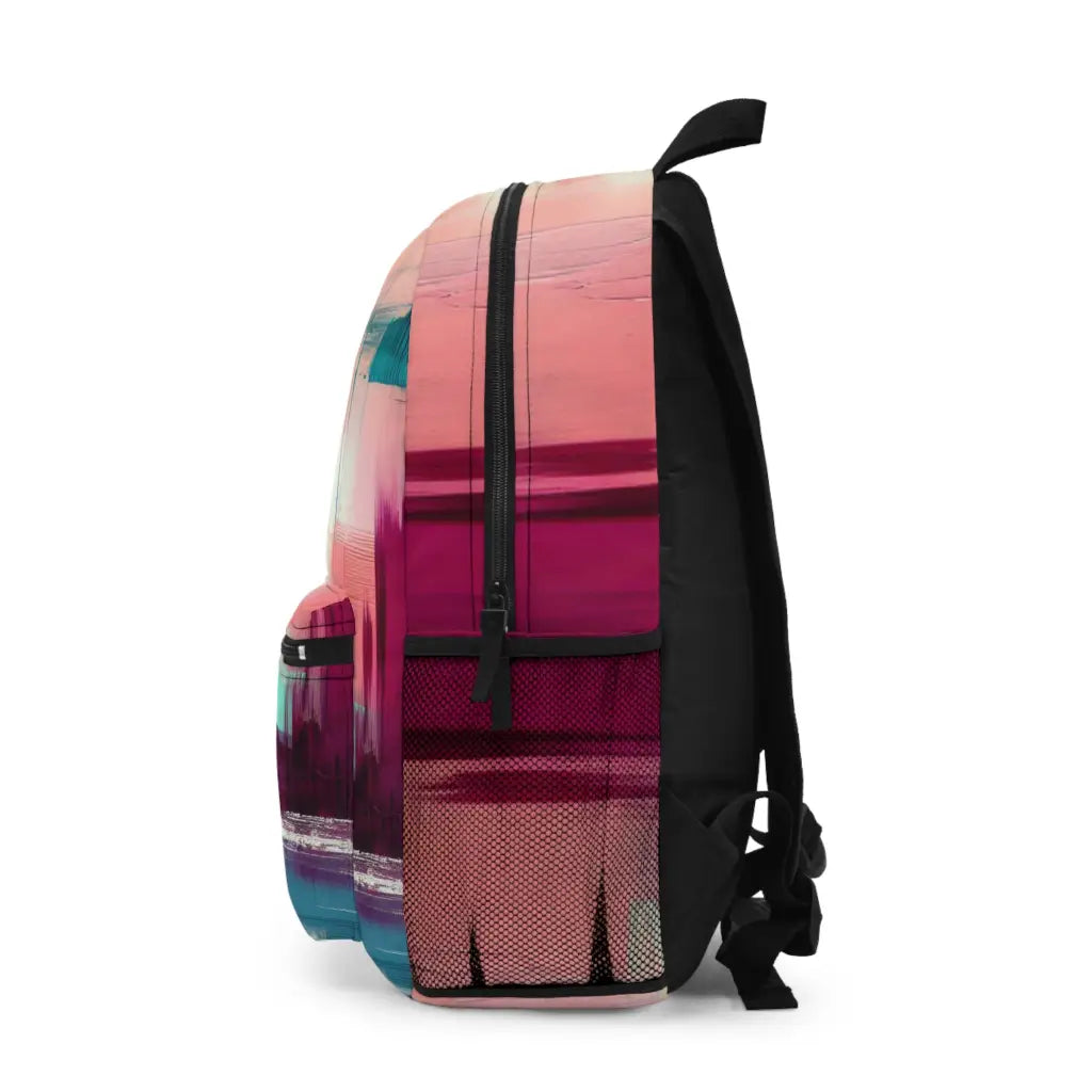 Colorful Horizon Canvas Backpack One size Bags