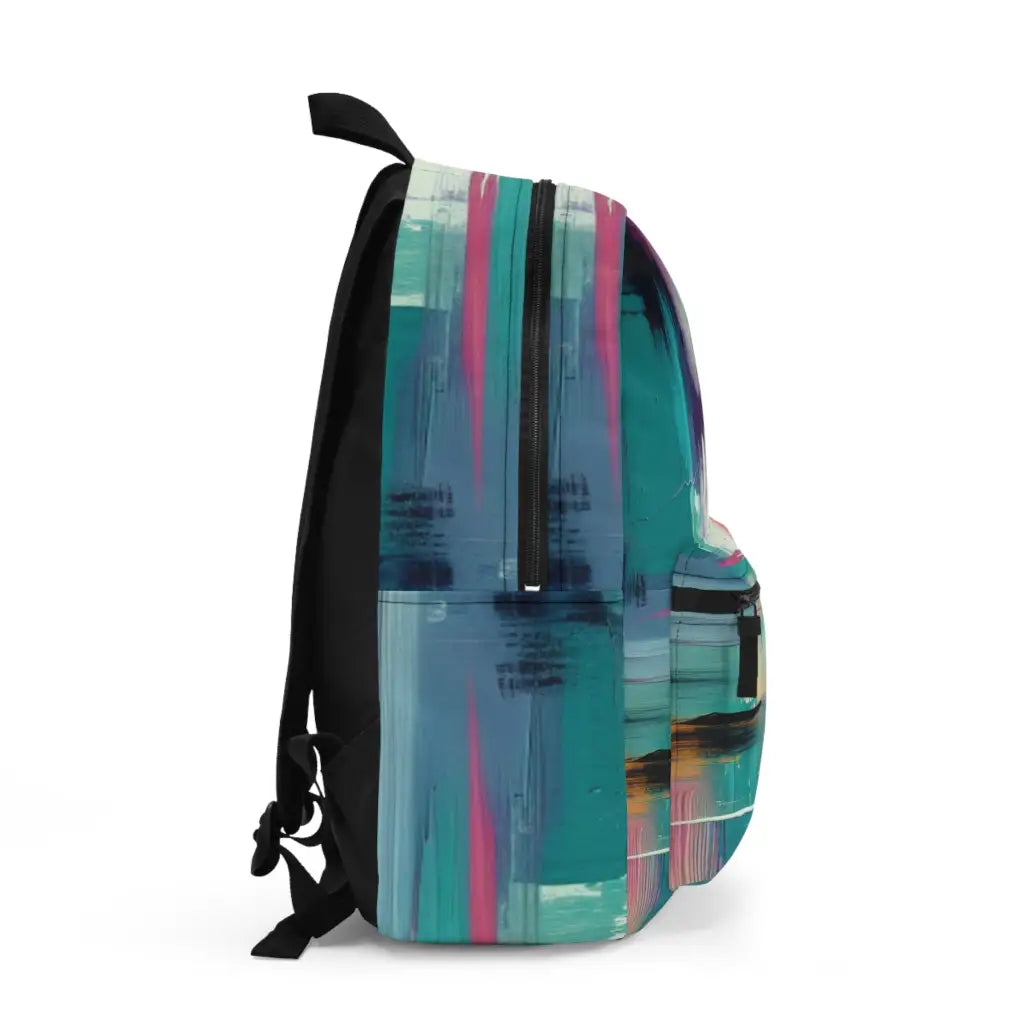 Colorful Horizon Canvas Backpack One size Bags