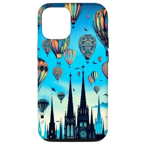 Colorful Hot Air Balloons Over the City Case (iPhone Select