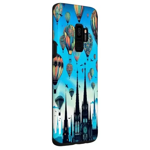 Colorful Hot Air Balloons Over the City Case (Galaxy S9