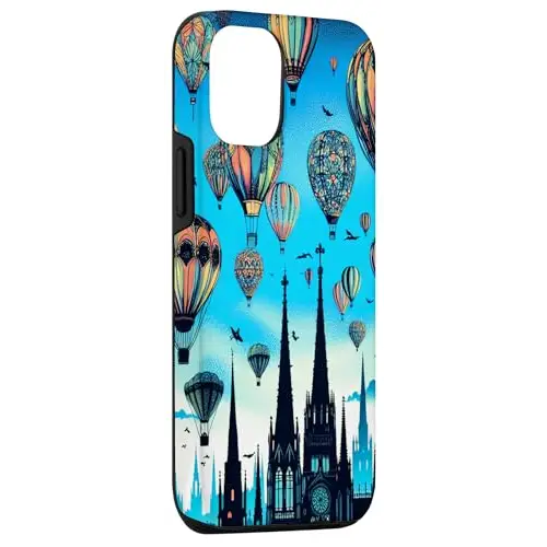 Colorful Hot Air Balloons Over the City Case (iPhone Select