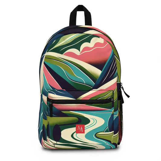 Colorful Landscape Journey Backpack One size Bags