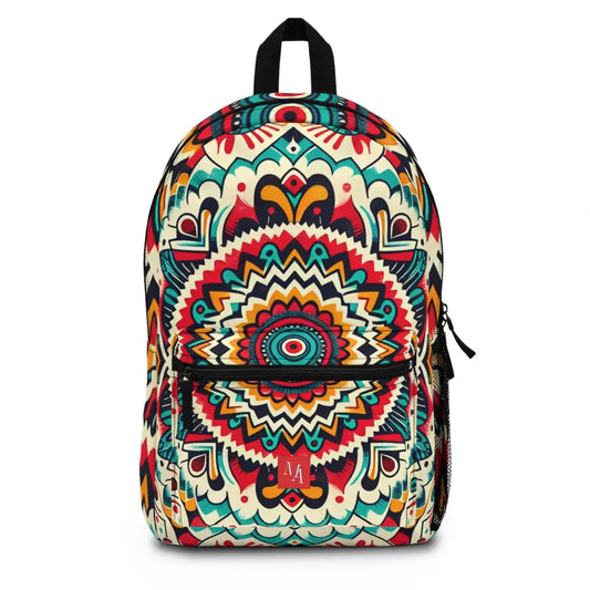 Colorful Mandala Intricacy Backpack One size Bags