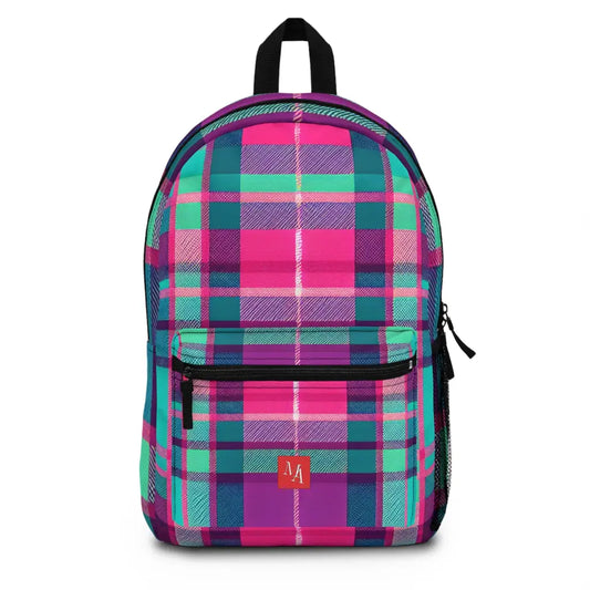 Colorful Plaid Pattern Backpack One size Bags