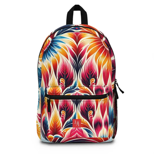 Colorful Plume Whirl Backpack One size Bags