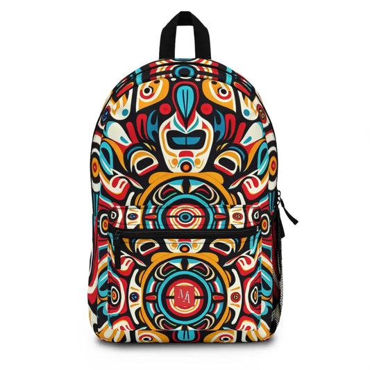 Colorful Traditional Mosaic Backpack One size Bags