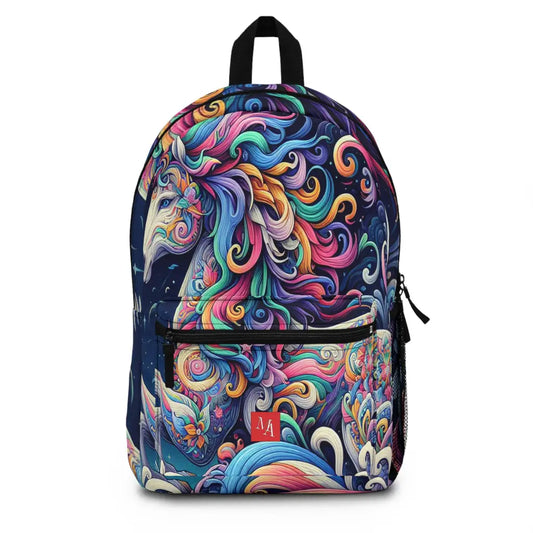 Colorful Unicorn Fantasy Scene Backpack One size Bags