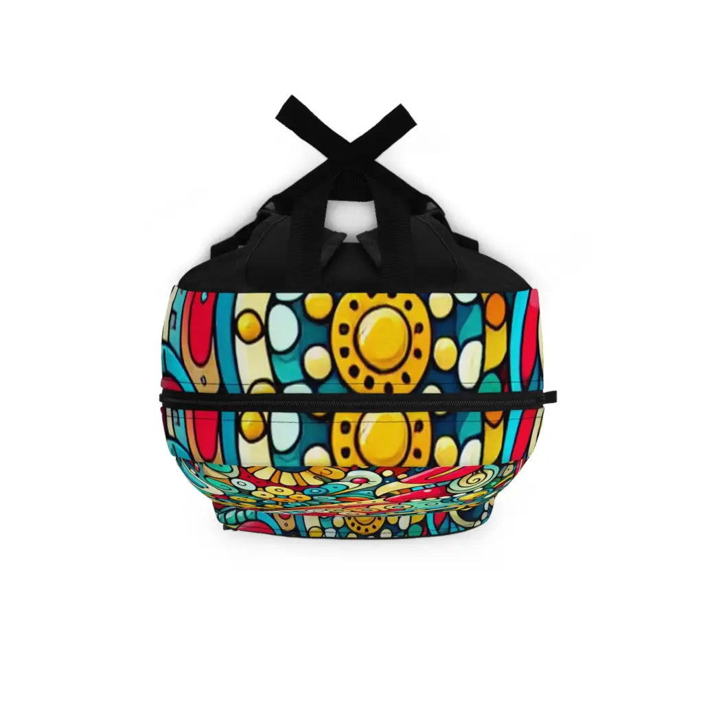 Colorful Whimsy in Abstract Patterns Backpack One size Bags